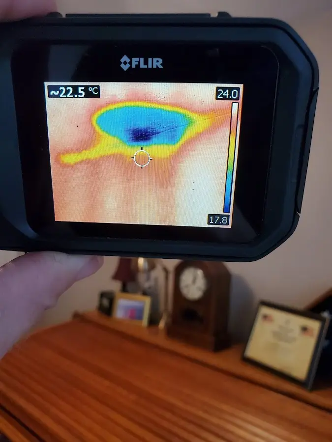 Thermal imaging inspection for water damage in New Milford